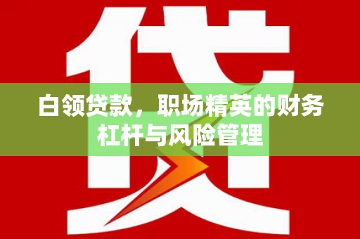 泗县白领贷款，职场精英的财务杠杆与风险管理