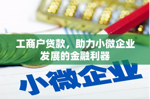 泗县工商户贷款，助力小微企业发展的金融利器