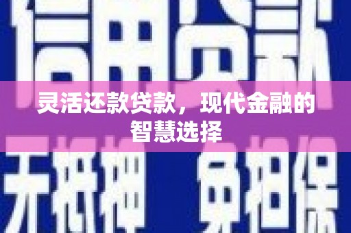 泗县灵活还款贷款，现代金融的智慧选择