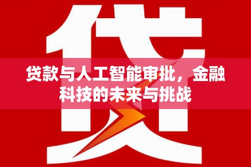 泗县贷款与人工智能审批，金融科技的未来与挑战