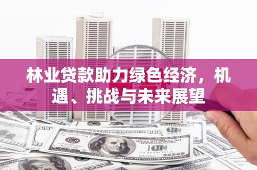 泗县林业贷款助力绿色经济，机遇、挑战与未来展望