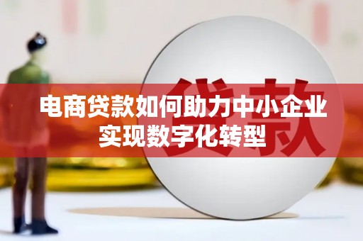 泗县电商贷款如何助力中小企业实现数字化转型