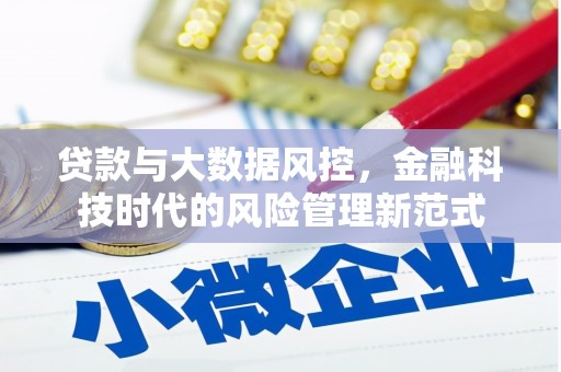 泗县贷款与大数据风控，金融科技时代的风险管理新范式