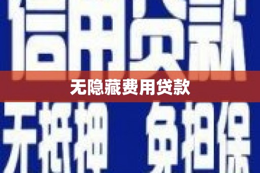 泗县无隐藏费用贷款