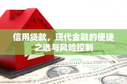 泗县信用贷款，现代金融的便捷之选与风险控制