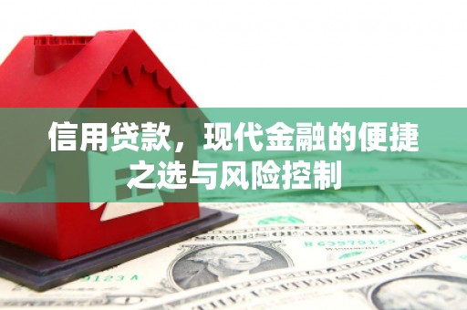 泗县信用贷款，现代金融的便捷之选与风险控制