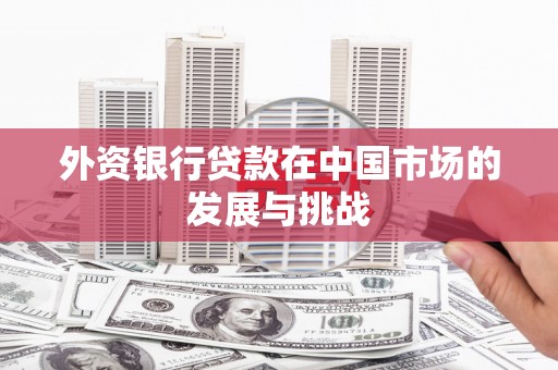 泗县外资银行贷款在中国市场的发展与挑战