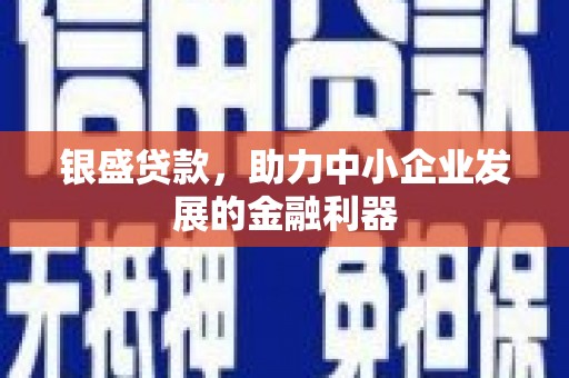 泗县银盛贷款，助力中小企业发展的金融利器