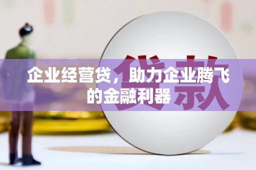 泗县企业经营贷，助力企业腾飞的金融利器