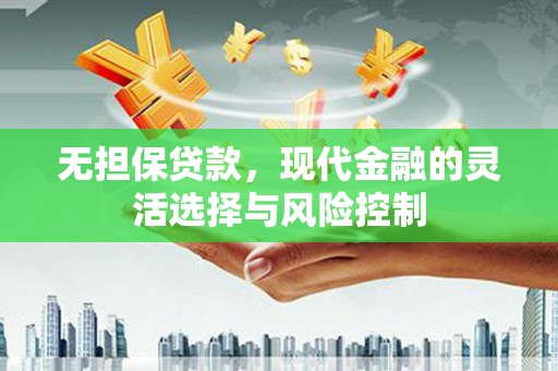 泗县无担保贷款，现代金融的灵活选择与风险控制