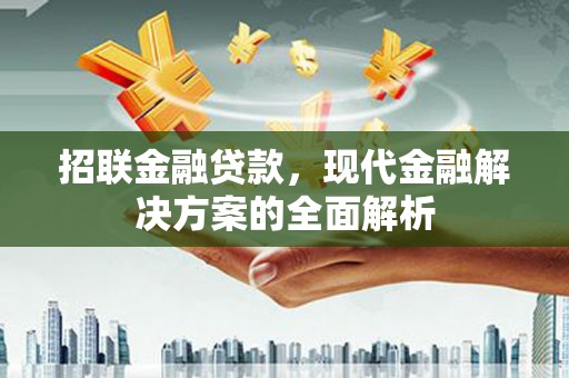 泗县招联金融贷款，现代金融解决方案的全面解析