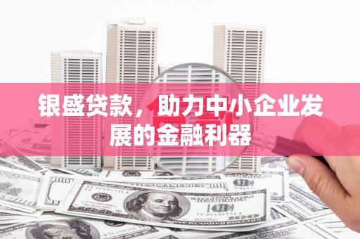 泗县银盛贷款，助力中小企业发展的金融利器