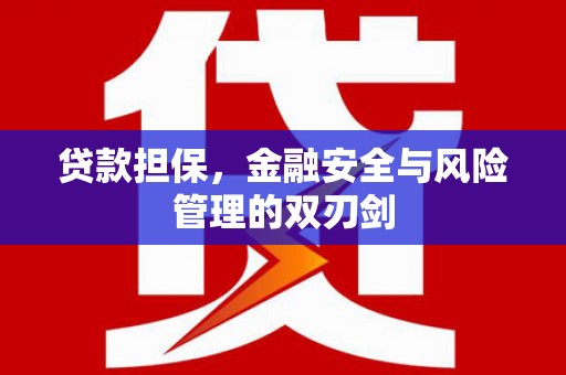 泗县贷款担保，金融安全与风险管理的双刃剑