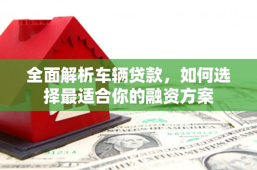 泗县全面解析车辆贷款，如何选择最适合你的融资方案