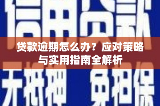 泗县贷款逾期怎么办？应对策略与实用指南全解析