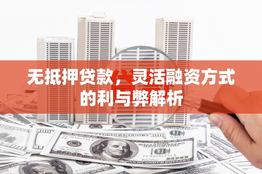 泗县无抵押贷款，灵活融资方式的利与弊解析