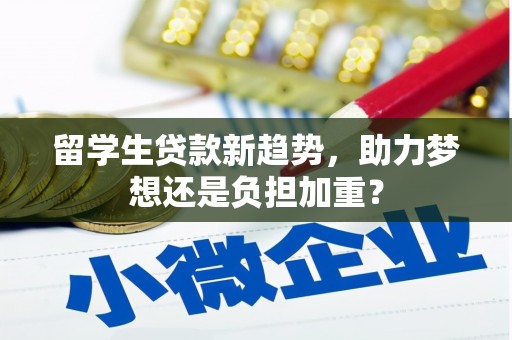 泗县留学生贷款新趋势，助力梦想还是负担加重？